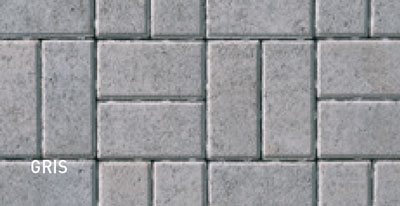 Pavés Permacon Héritage Couleur Gris