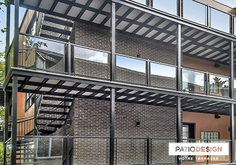 Balcons en aluminium par Patio Design inc.