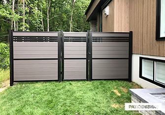 Clôture Frontenac modèle Karbon par Patio Design inc.