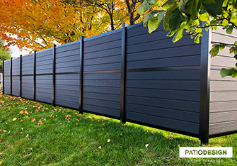 Clôture Frontenac modèle Karbon par Patio Design inc.