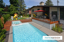 Patio avec Piscine par Patio Design inc.