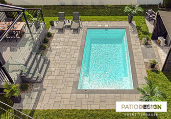 Fiberglass Inground Pool by Patio Design inc.